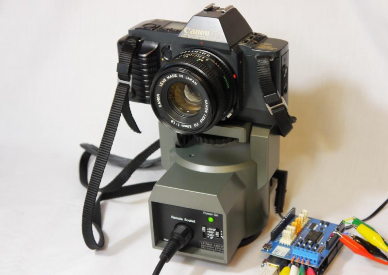 wireless pan tilt zoom camera system using a bescor mp-101